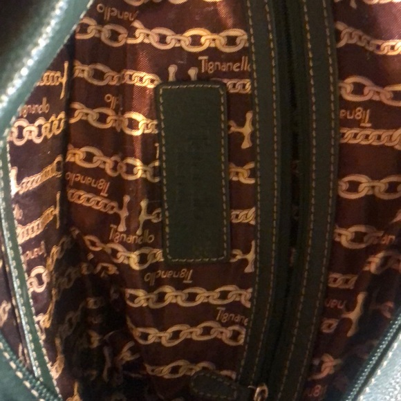 Tignanello Double-Handle Satchel - Forest Green - Picture 7 of 8